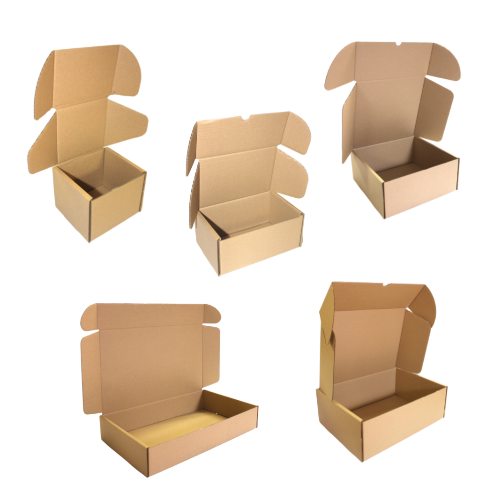 Die Cut Boxes - Brown