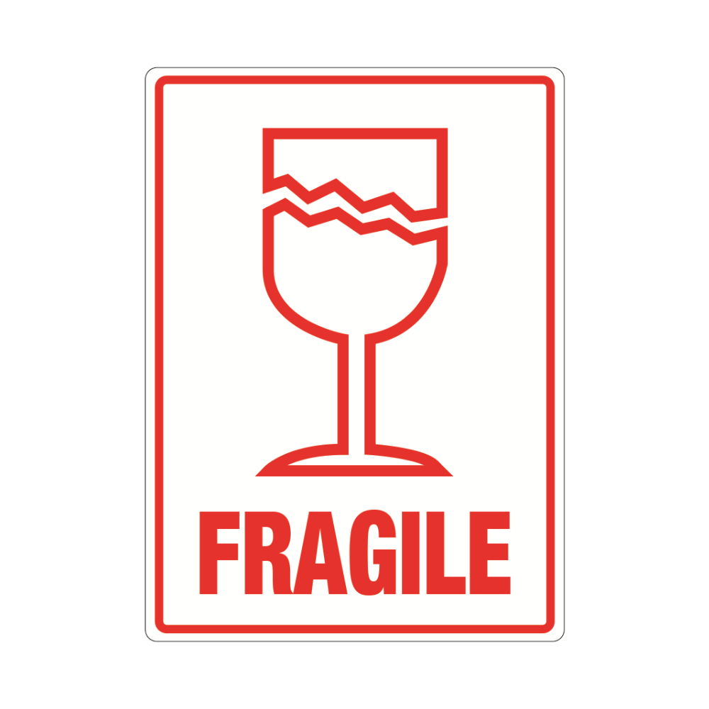 Printed Parcel Labels - FRAGILE