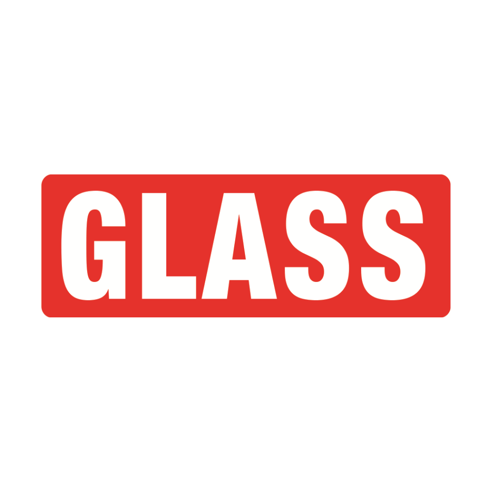 Printed Parcel Labels - GLASS
