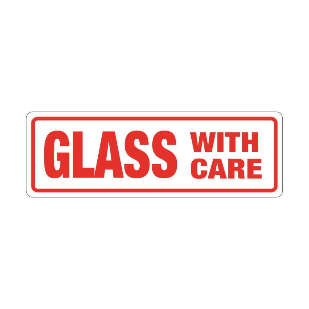 Printed Parcel Labels - GLASS