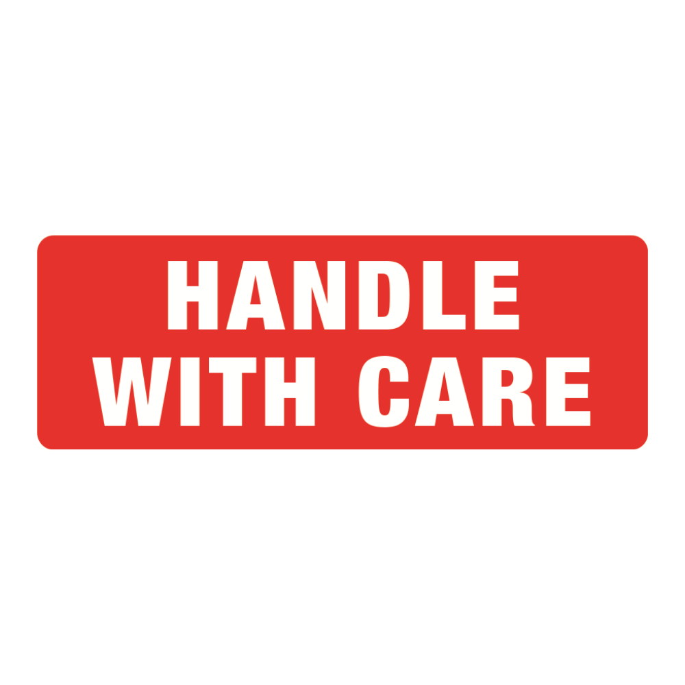 Printed Parcel Labels - HANDLE WITH CARE