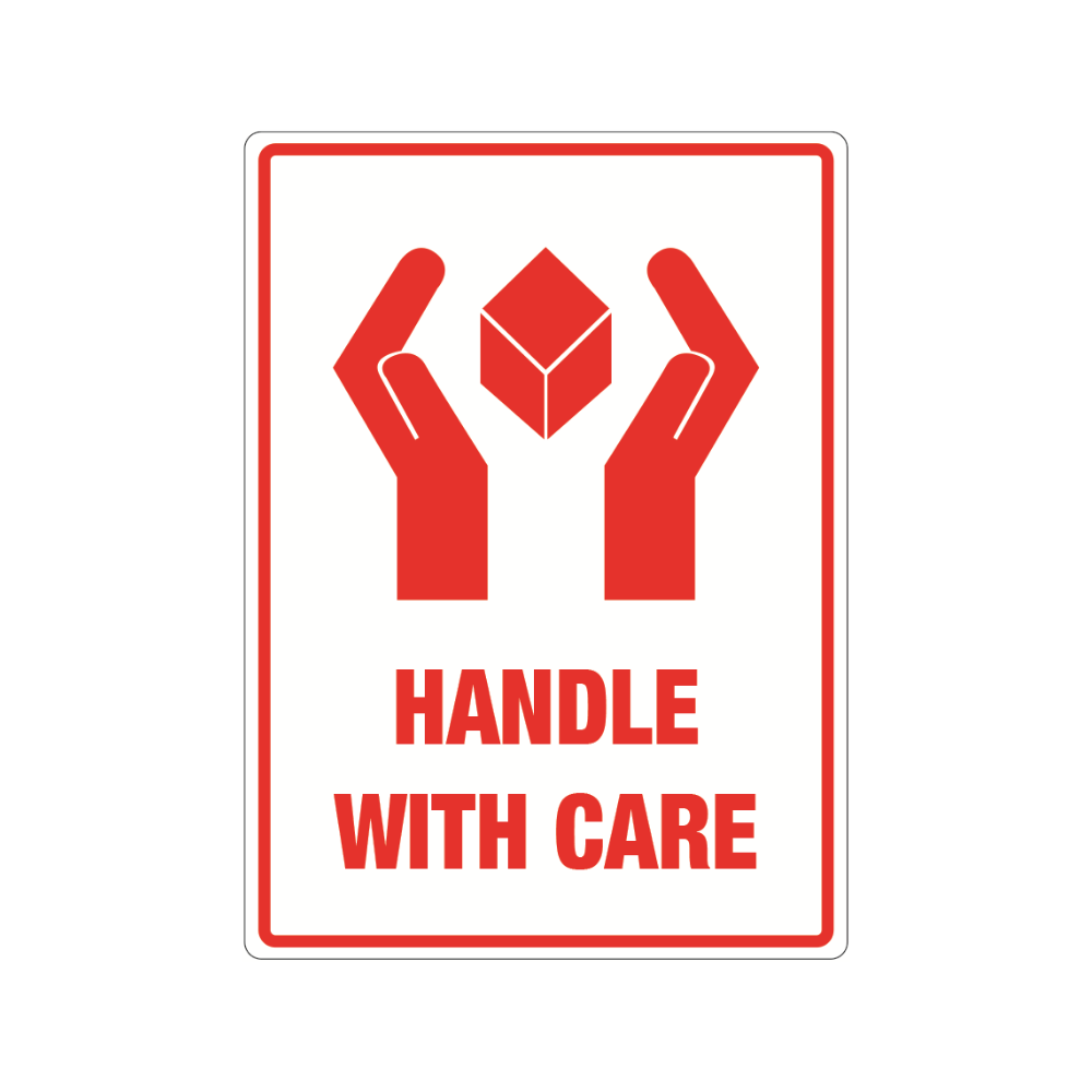 Printed Parcel Labels - HANDLE WITH CARE